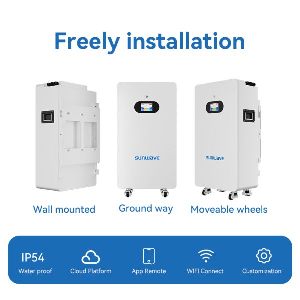 Sunwave 51.2V 314Ah 16kWh Wall Mounted Lithium Battery - Image 4