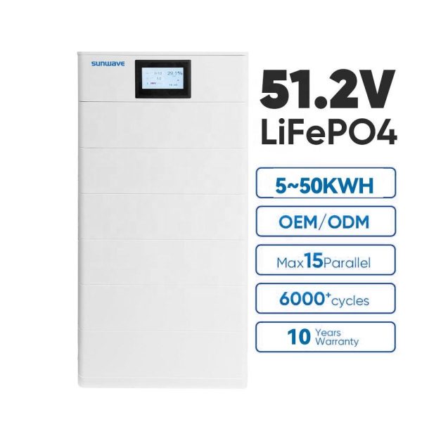 Sunwave 30 KWh Stacked Lithium Battery